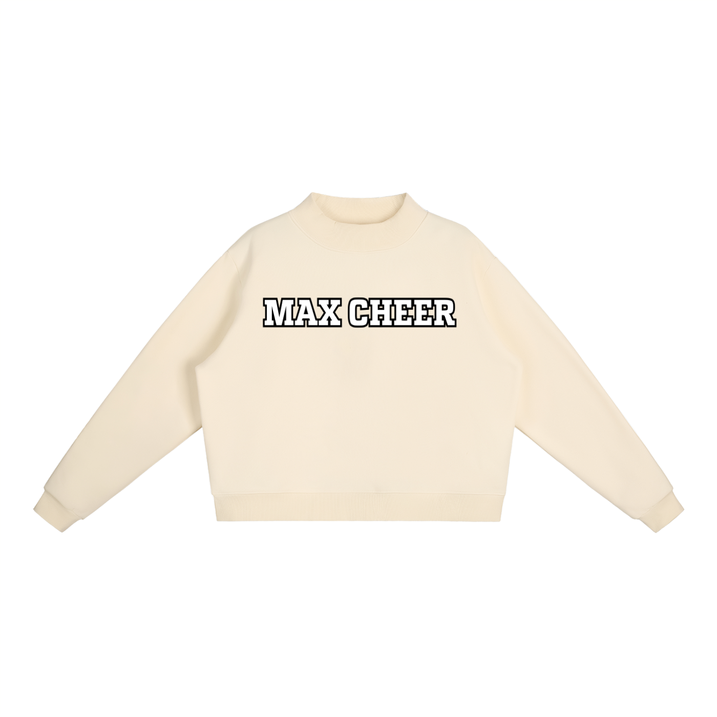 Essential Fleece Mock-Neck Crew MAX Cheer Sweatshirt