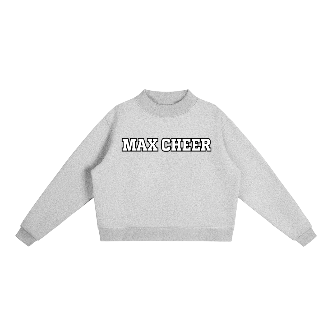 Essential Fleece Mock-Neck Crew MAX Cheer Sweatshirt