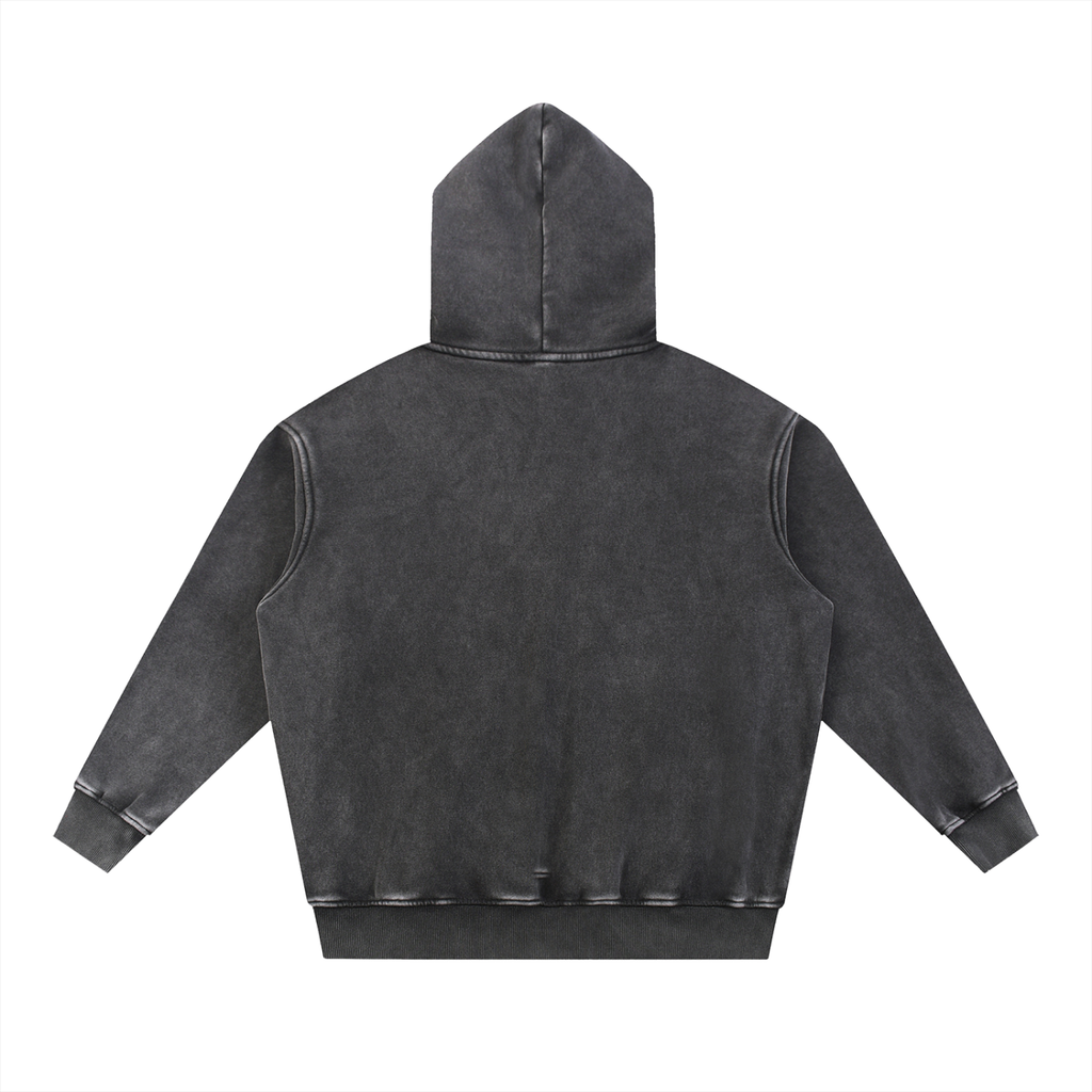 TO Snow Wash Fleece Oversize Hoodie