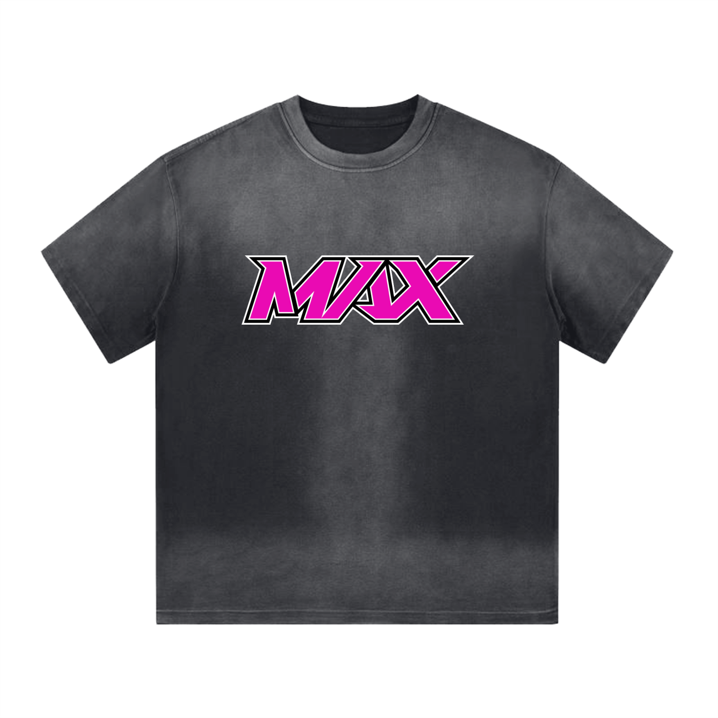 “I” Shape Gradient Washed T-Shirt